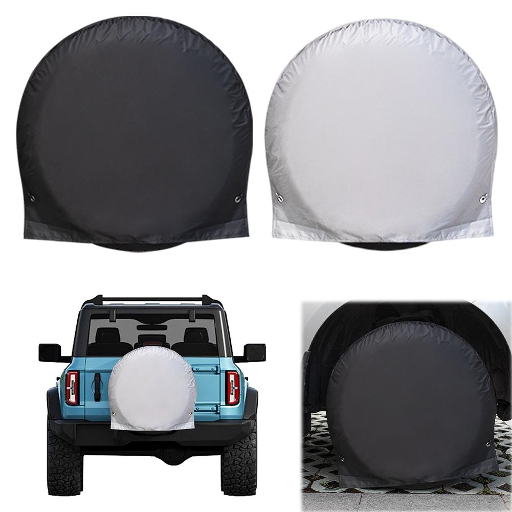 Rv Tire Cover Waterproof Spare Tire Cover Uv Resistant Automotive Wheel Protector For Sun Rain Snow Tyre Protection S чёрный