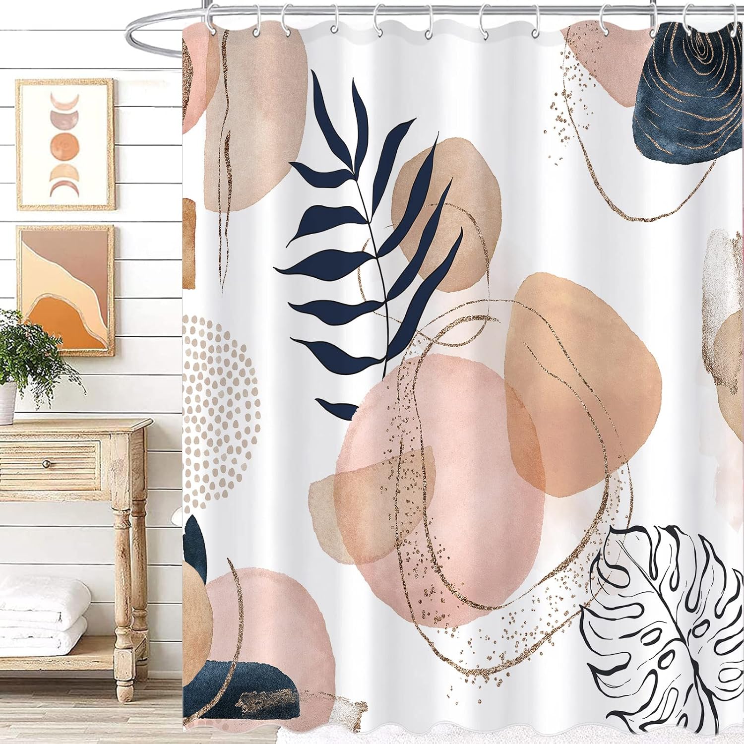 

Stall Vintage Green Nautical Octopus Shower Curtain Mermaid Funny Ocean Kraken Shower Curtains For Bathroom Cool Anchor Coastal W60H190(CM)-1 Pcs