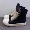 New Women Sneakers High-top Men's Casual Shoes Leather Shoes for Women Flat Sport Shoes Thick Lace Up Unisex Couple Women Shoes