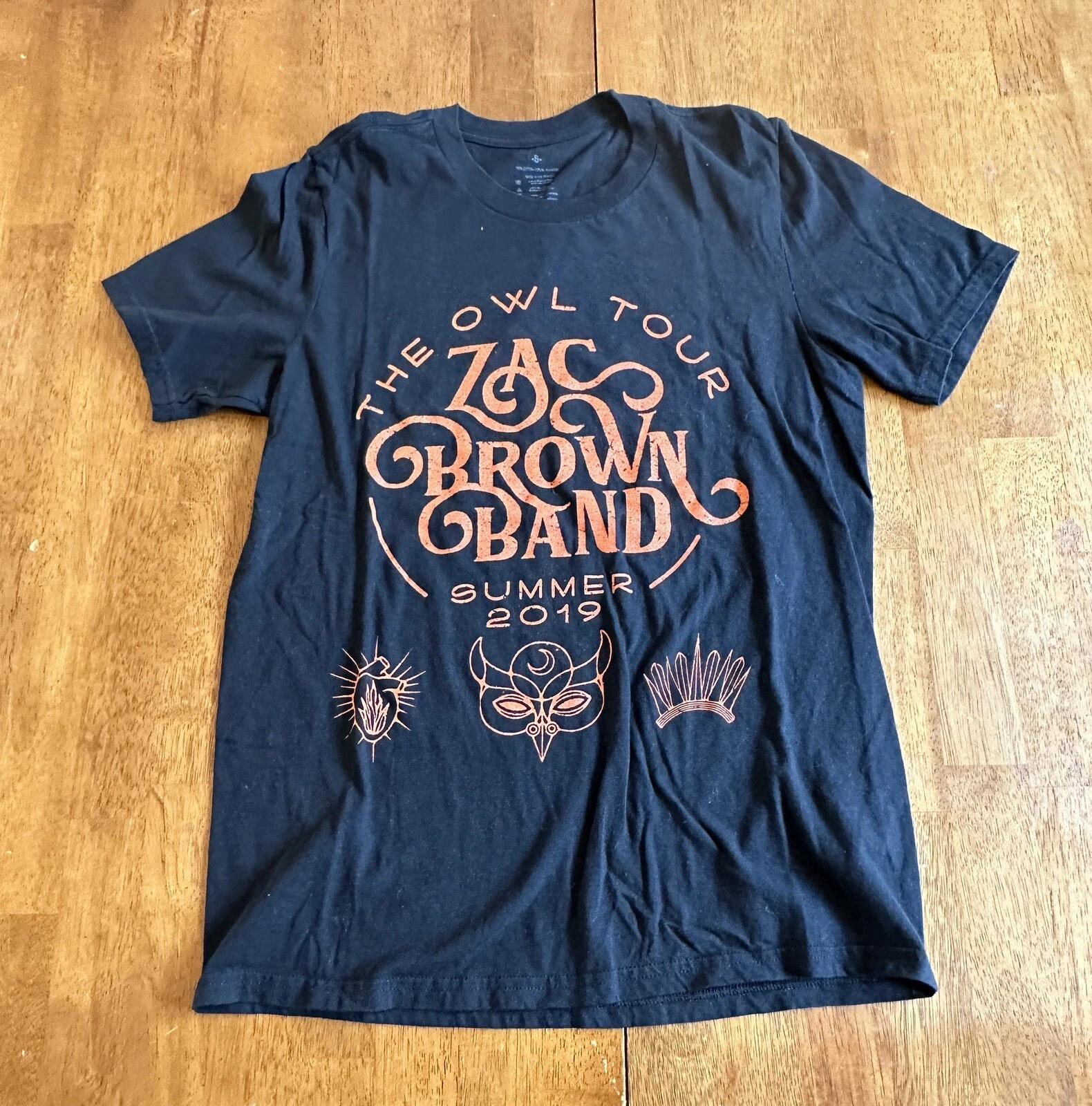 Zac Brown Band T Shirt Small The Owl Tour Summer 2019 Country Music 2XL