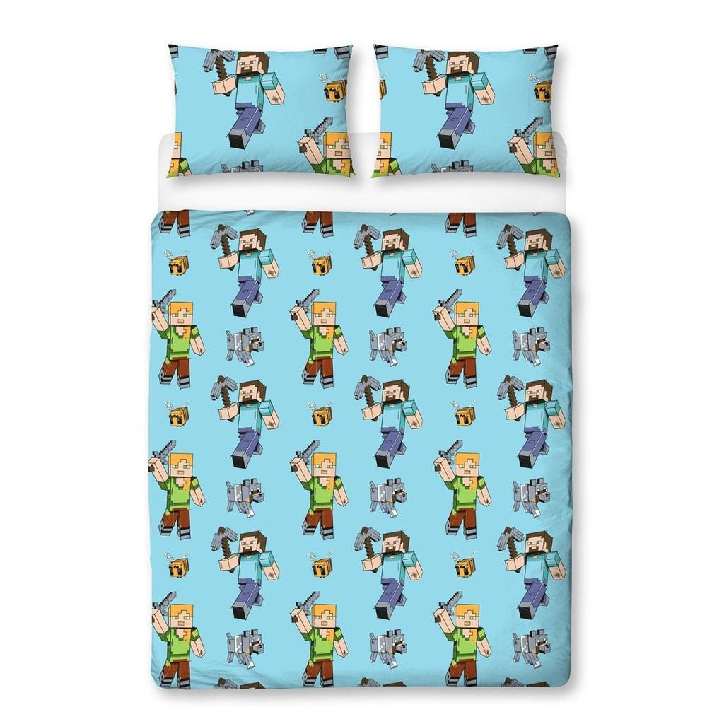 Minecraft Adventure Reversible Duvet Cover Set