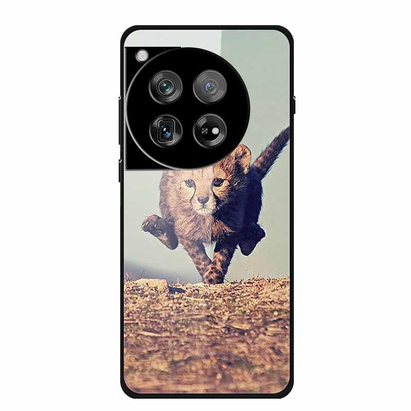 Personalized Seven-Colored Tempered Glass Phone Case for OnePlus 12 - Unisex