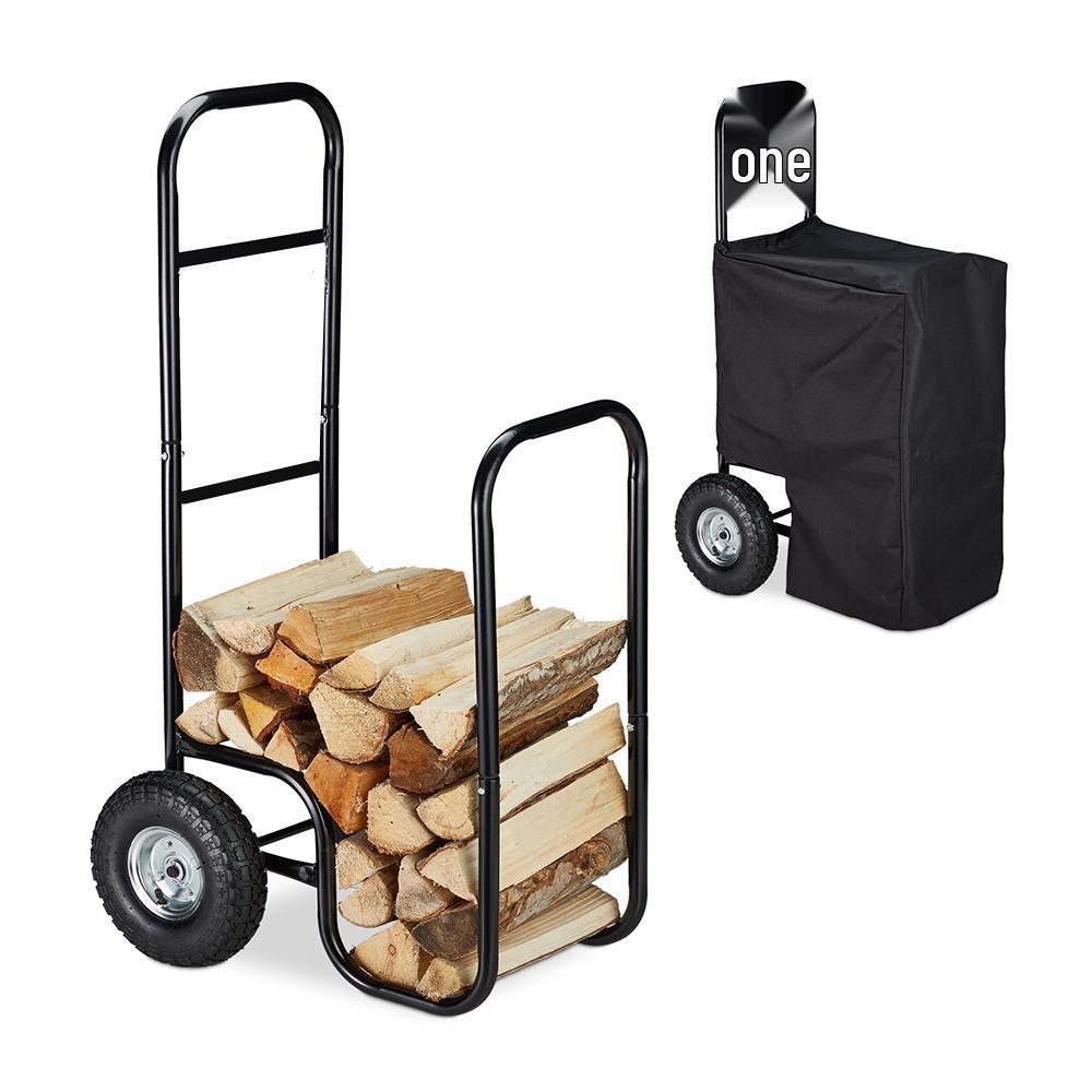 Outdoor Camping and Indoor Firewood Storage Rack