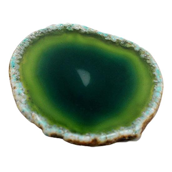 Polished Dyed Coaster Compact Stone Natural Agate Sliced Coaster Desktop Decor