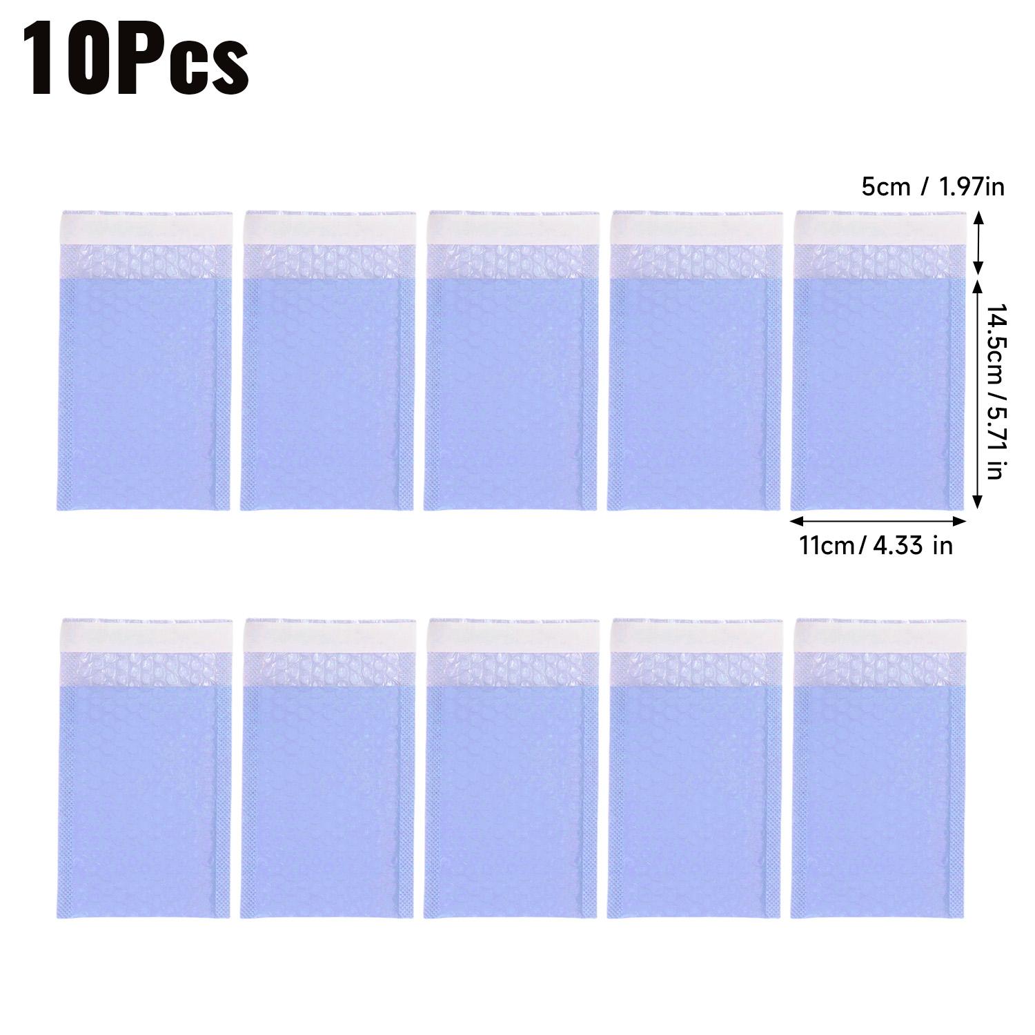 

10-100pcs Bubble Mailers Durable PE Material Waterproof & Shockproof Ideal for Small Gifts & Jewelry Packaging (Purple,10pcs) фіолетовий