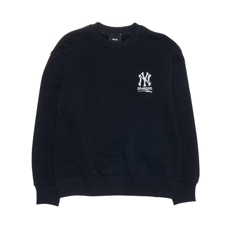New MLB New York Yankees Sweatshirt Unisex Black 3AMTB0551-50BKS