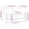 Vidaxl 2-Osobowa Sofa Z Poduszkami, Czarna, 140 Cm, Aksamit