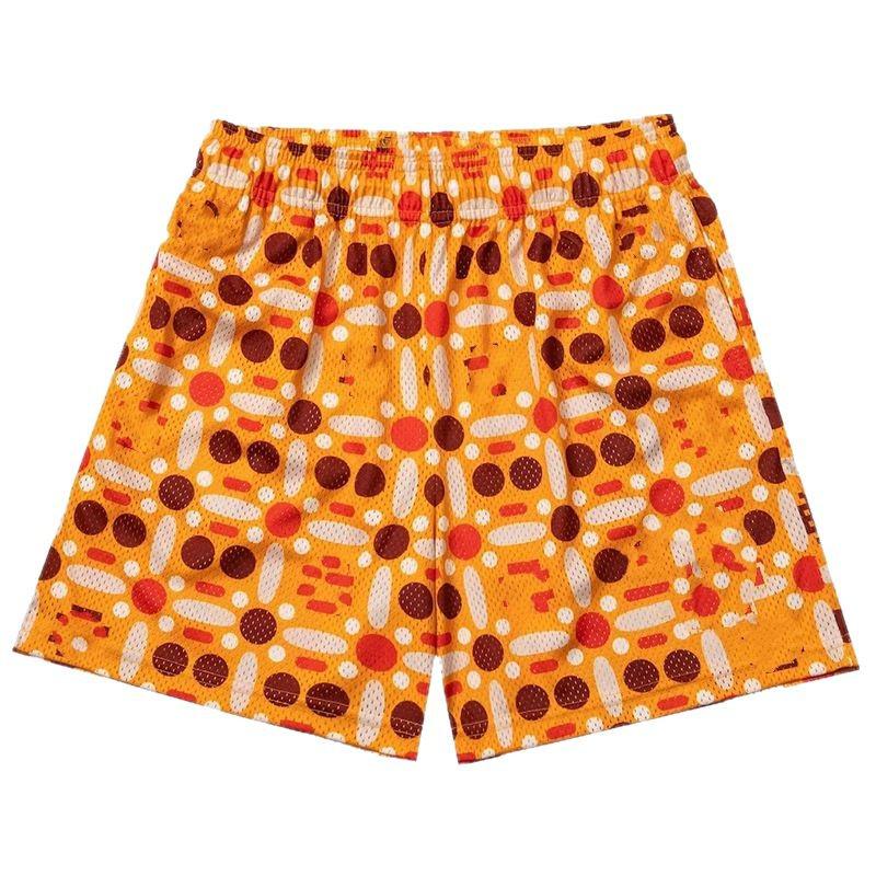 Men's American EE Polka Dot Mesh Quick-Dry Knee-Length Sports Shorts