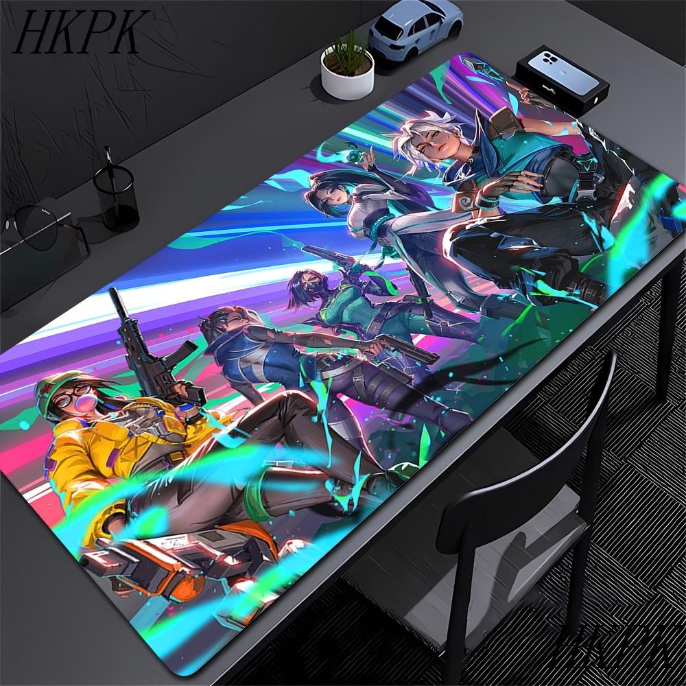 Valorant Muispad Gaming 90x40 Computer HD Custom Nieuwe Muispad Met Vergrendelde Rand Muismat Natuurlijk Rubber Antislip Zacht Tafelmat