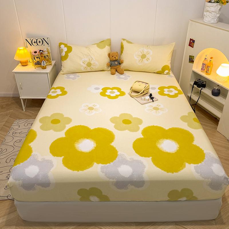 Bonenjoy 1pc Reine Baumwolle Spannbettlaken Mit Elastischen Cartoon Auto Druck Bettbezug Einzel Queen Size Unterlaken(Kein Kissenbezug)