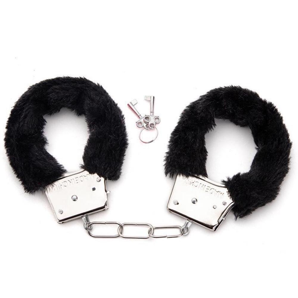 Adult Sex Toy Metal Replacement Binding Toy Handcuffs Stainless Steel Iron Chain Handcuffs Plush Cuffs