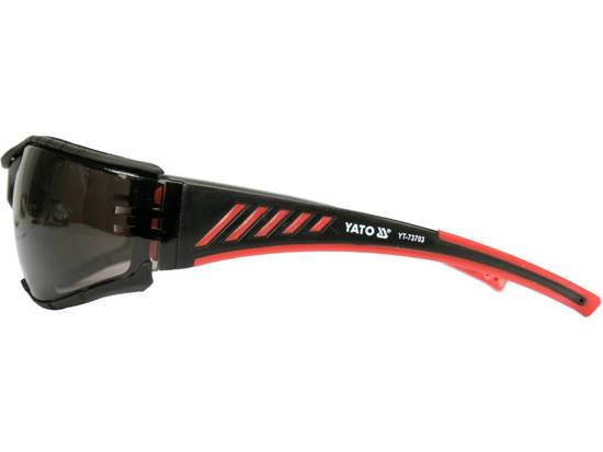 GRAY SAFETY GLASSES, COMFORT+ - YT-73703