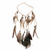Intricate Beadwork Bohemian Tassel Headband Tribal Feather Hair Extensions  Themed Photoshoot Props