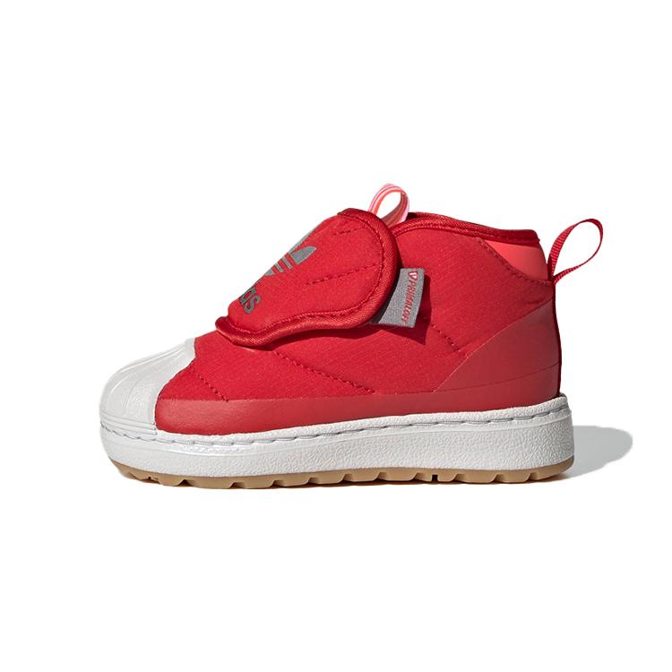 Adidas Originals SUPERSTAR 360 High top Toddler Shoes Red Infant And Toddler FW1120 21