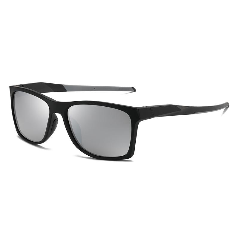 Ultra-Light Men's Polarized Square Sunglasses with Anti-Slip Large Frame for Driving and Cycling.