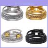 Punk-Retro-Armbänder aus Stahl mit geometrischen Formen für Herren mit mehrfarbigen Spiralen – ideal als Geschenk für Festivals