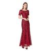 2024 Spring/Summer European-American Slimming Sequin Mesh Fishtail Evening Gown for Women