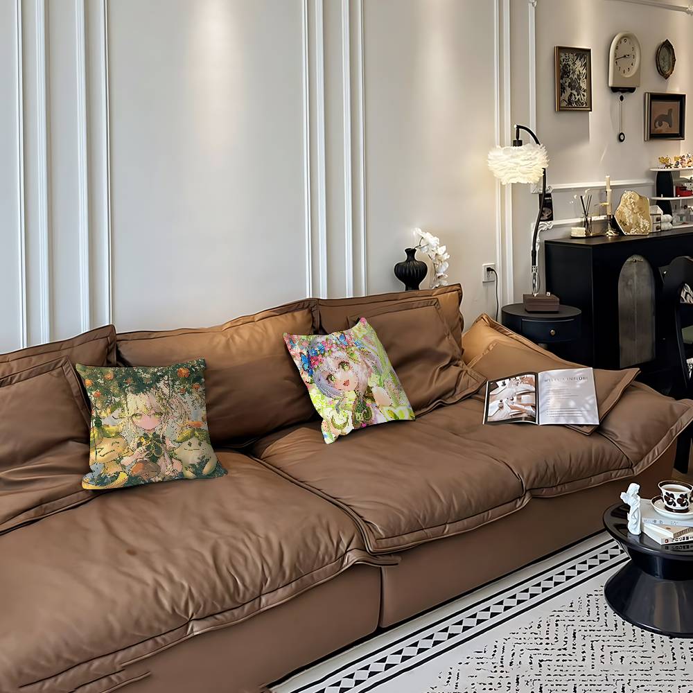 Süßes N-Nahida G-Genshin Kissen Geschenk Heim Büro Dekoration Schlafzimmer Sofa Auto Kissenbezug Hülle 45x45