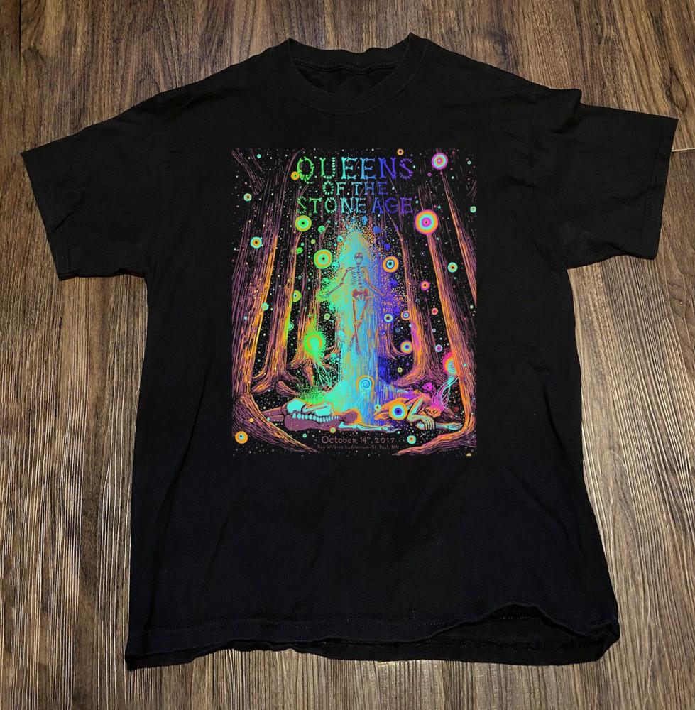Queens of the Stone Age Album Tour Maglietta in Cotone Uomo Donna S Fino a 5XL MI010 Maglietta Unisex