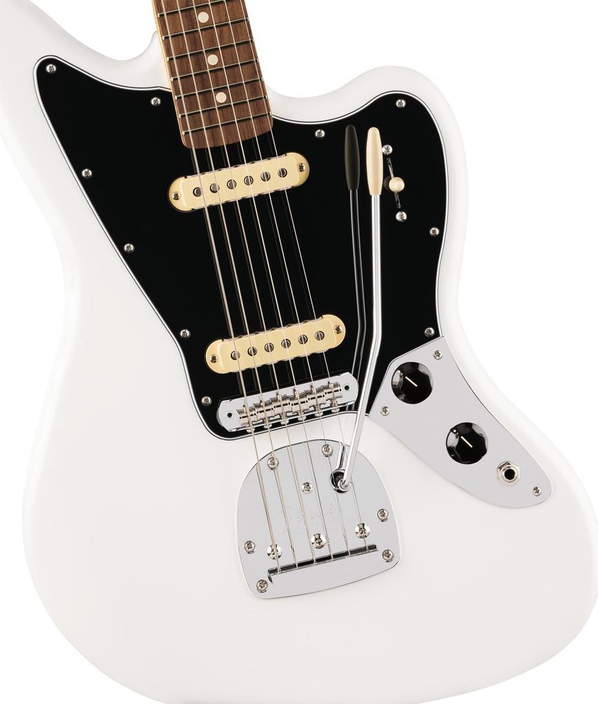 Fender Fender E-Gitarre Player II Rosewood Polar White mit Softcase Jaguar®, Griffbrett,