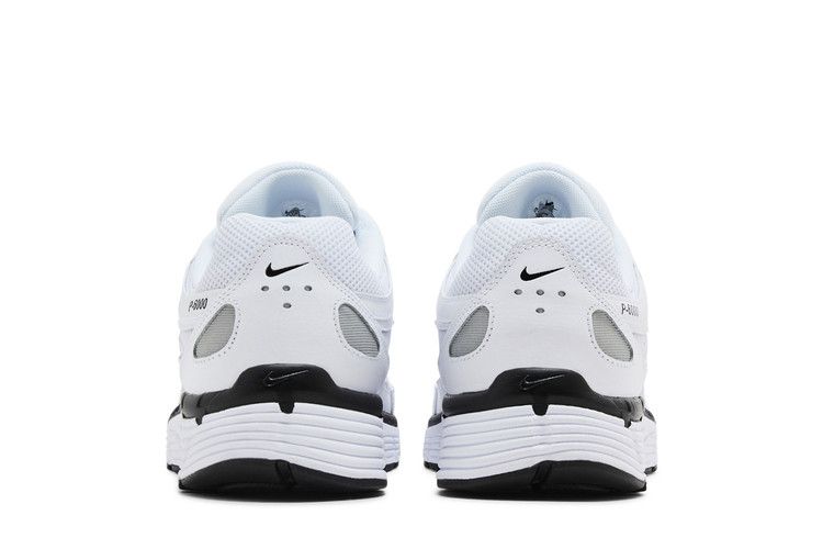 Nike P-6000 White Metallic Silver Black