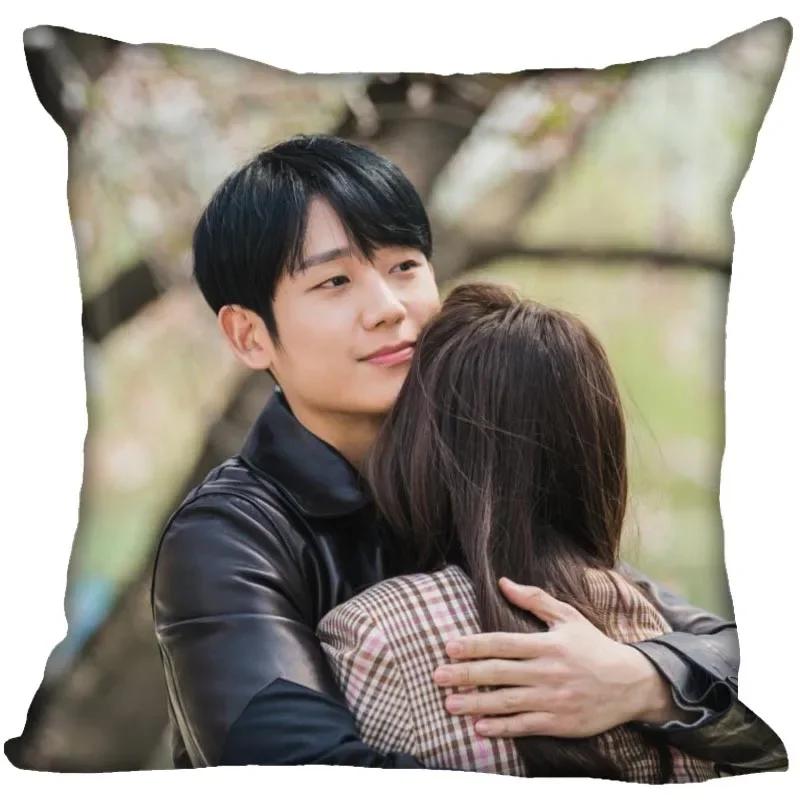 Jung Hae In Pillow Cover Bedroom Home Office Decorative Pillowcase Square Zipper Pillow Cases Satin Soft No Fade 0209