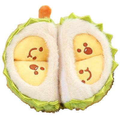 Peluche Durian Amovible Simulation Créative pour Enfants Jouet Amusant Déchirable Épluchable Oreiller en Peluche Fidget Toy Garçon Fille Cadeau d'Anniversaire