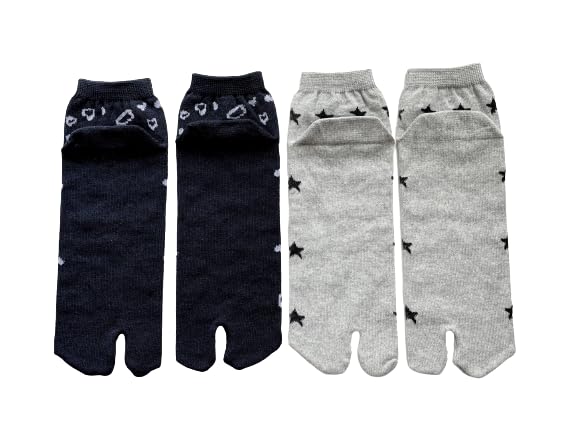Eden Japan Comfortable Tabi Cotton with Sizes Set of your B06 Men's Socks, Blend, Heel, 25-27cm, 5-Pair (Pattern choice)