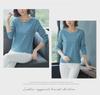 Women's Pure Cotton Long-Sleeve Autumn Top - Loose-Fit for Middle-Aged & Elderly