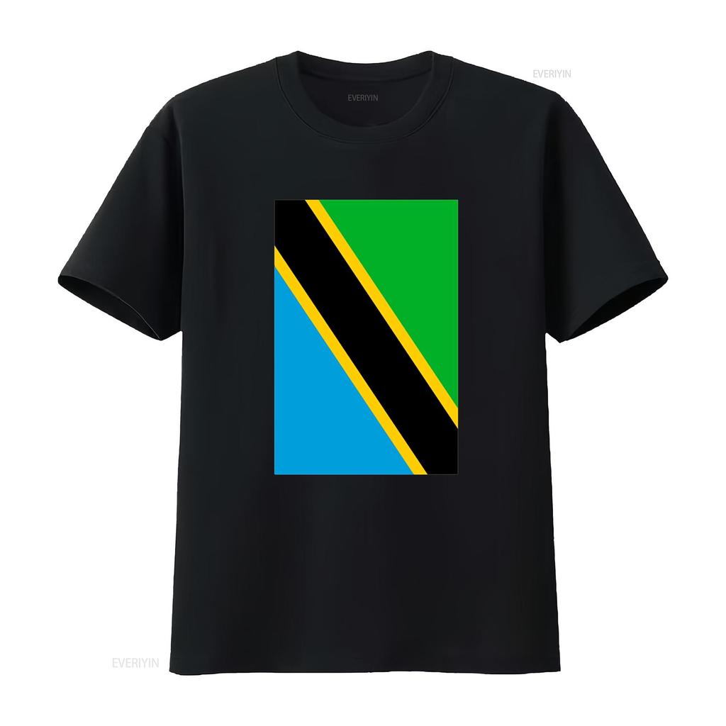 Grunge Tanzania Flag Cool East Africa Swahili Tanzanian T Shirt vintage Washed Breathable Slightly fashion Unisex Comfortable