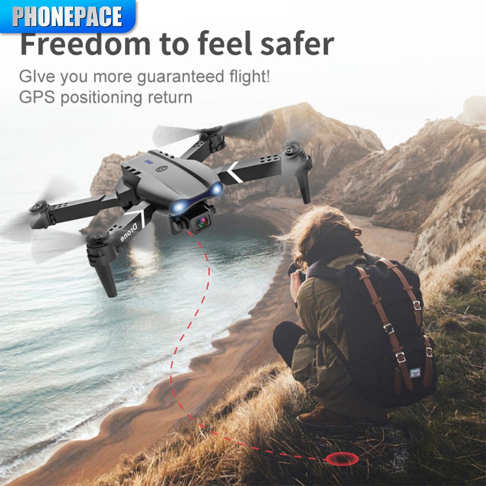 E99 Folding Drone Quadcopter Remote Control Handle Four Axis Aircraft HD 4K Photography UAV Altitude Fixation