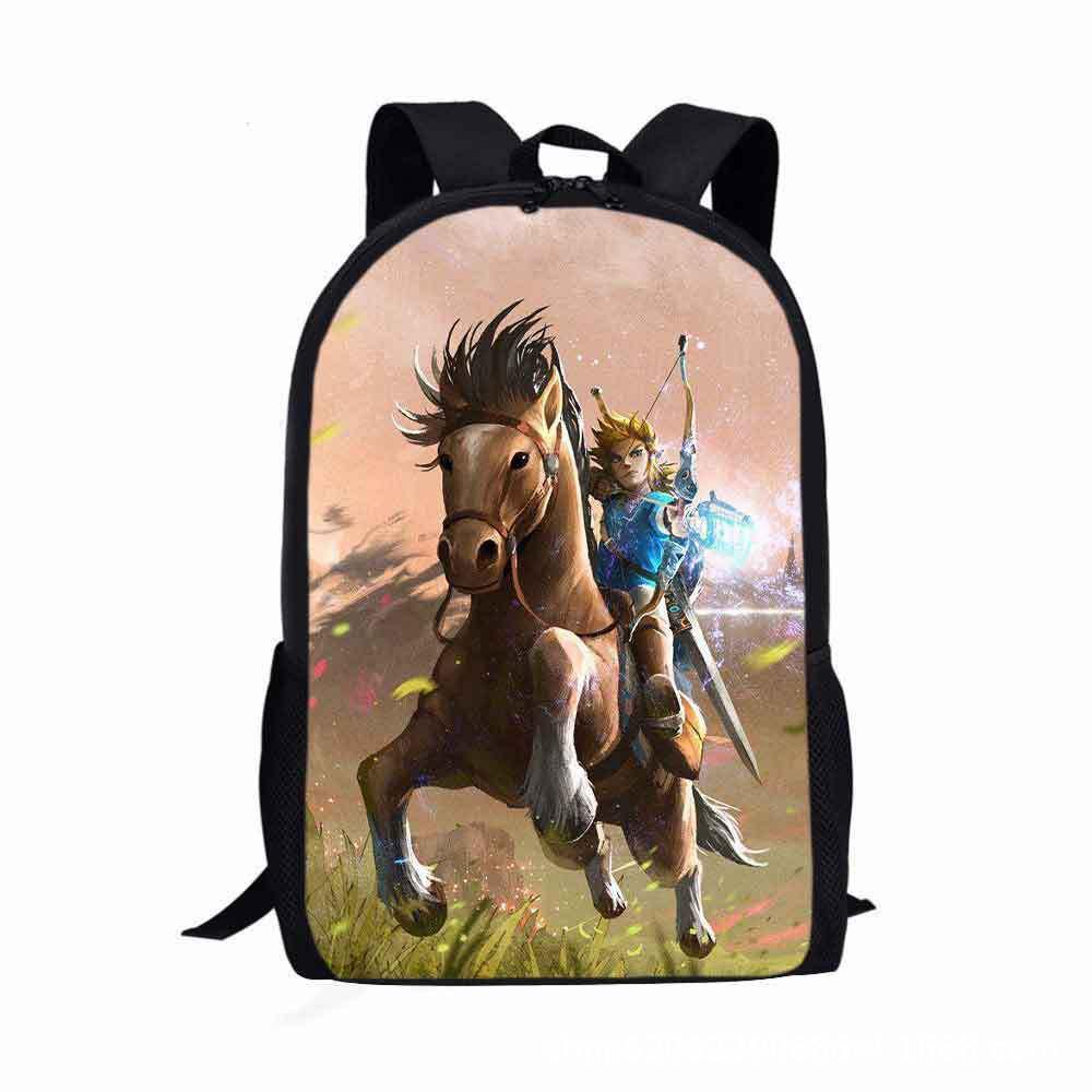 The Legend Of Zelda Student Backpack Durable Waterproof And Trendy For Kids