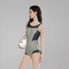 Sports Swimsuit Women's One-piece Boxers Cover Belly To Show Slimming Sexy Swimming Pool Training Racing Hot