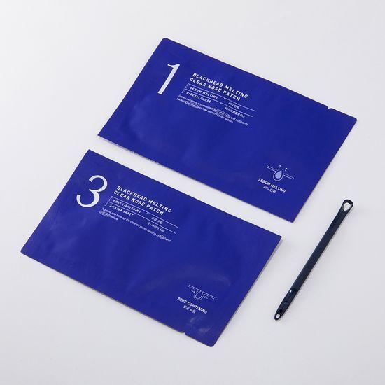 Mediheal Blackhead Melting Clear Nose Pack 4 Sheets with Spatula