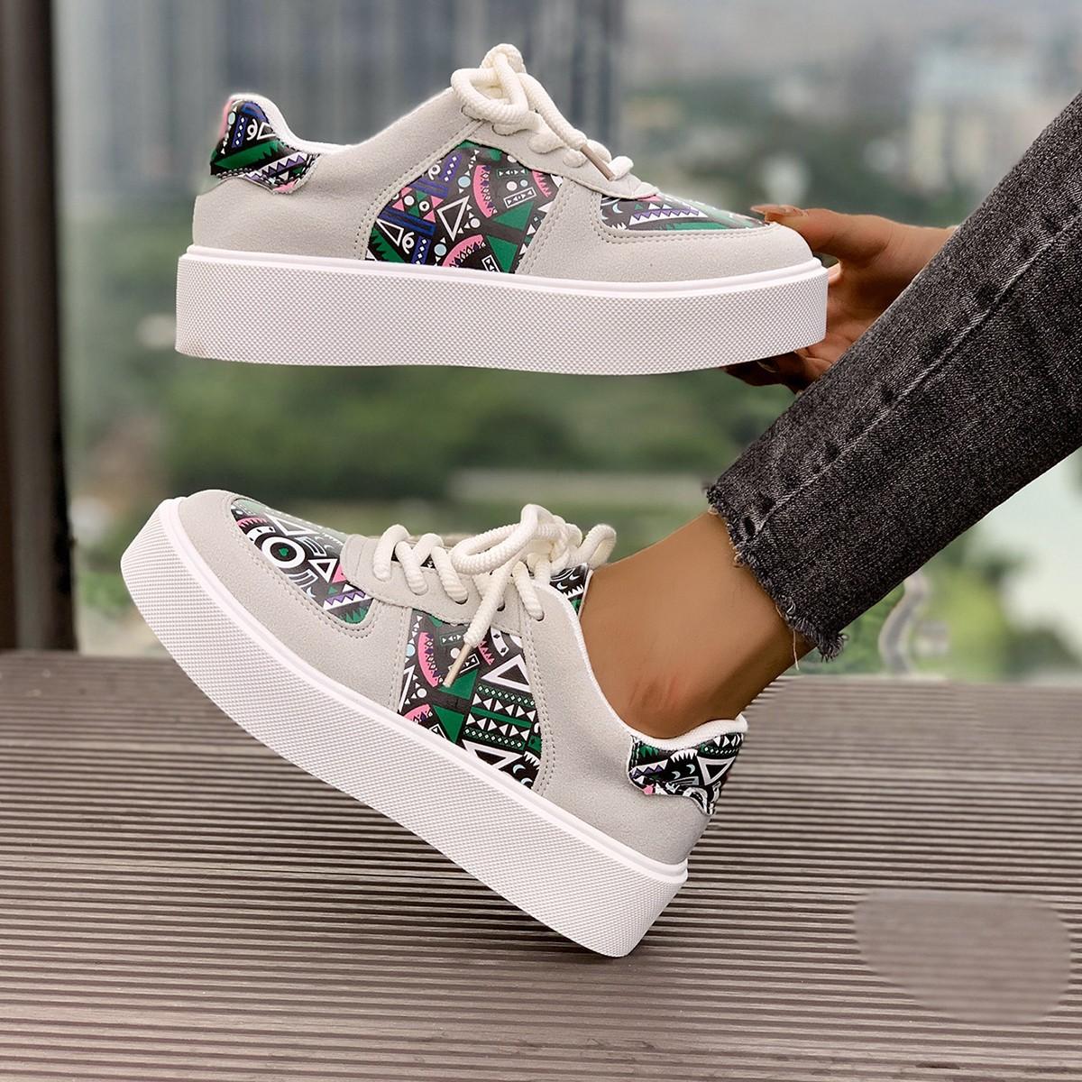 

Осенние кроссовки женские на плоской подошве повседневные удобные туфли модные универсальные шнурованные прогулочные женские туфли Zapatos De Mujer Tendencia 42 42 белый