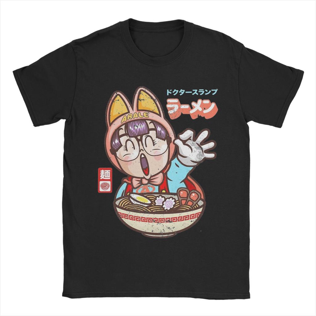 Camisetas Divertidas de Arale Dr. Slump Anime para Hombre y Mujer 100% Algodón Camiseta de Humor Cuello Redondo Mangas Cortas Ropa Nueva Llegada
