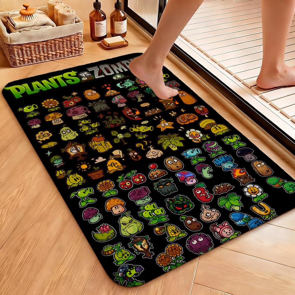 Plants Vs Zombies Carpet Living Room And Bedroom Mats Floor Mats Doormat Office Chair Cushion Room