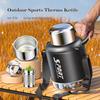 316 Stainless Steel Vacuum Flask, Large Capacity Ton Drum, Outdoor Portable Thermo Jug, Big Belly Water Bottle, 1.3L/1.7L/2.0L