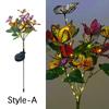 Simulation Butterfly Sunflower Outdoor Solar Light LED Lawn Lamp Home Garden Sunmmer Landscape Christmas Wedding Fairy Lights