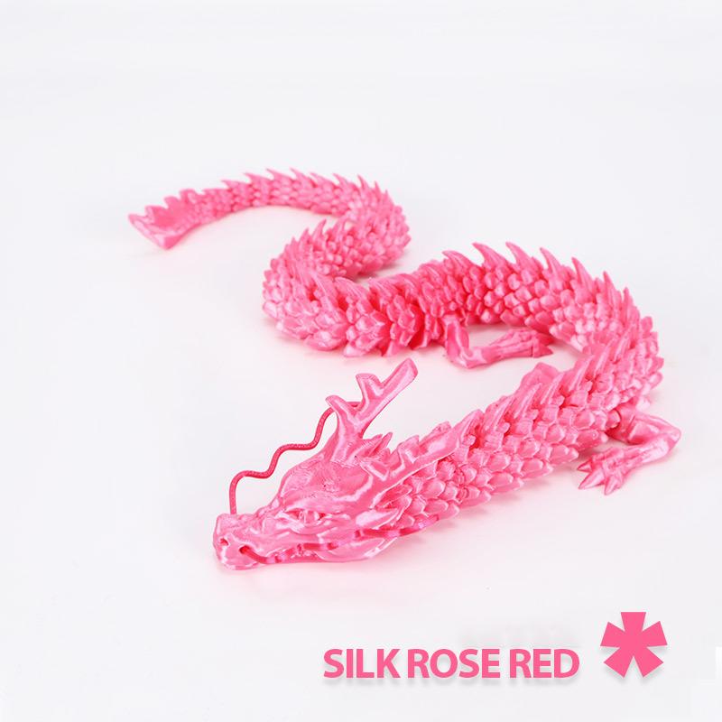 30CM 3d Printed Crystal Dragon Antistress Fidget Decompression Toy Rotatable Articulated Perfect  Figure Radiant Dazzling Colors