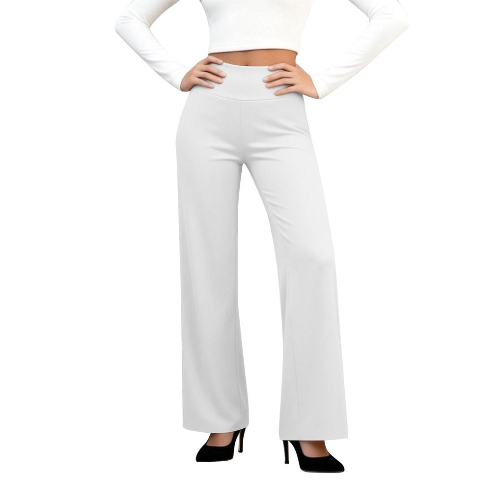 Women's high-waisted yoga pants, work pants, stretchy business-casual trousers
