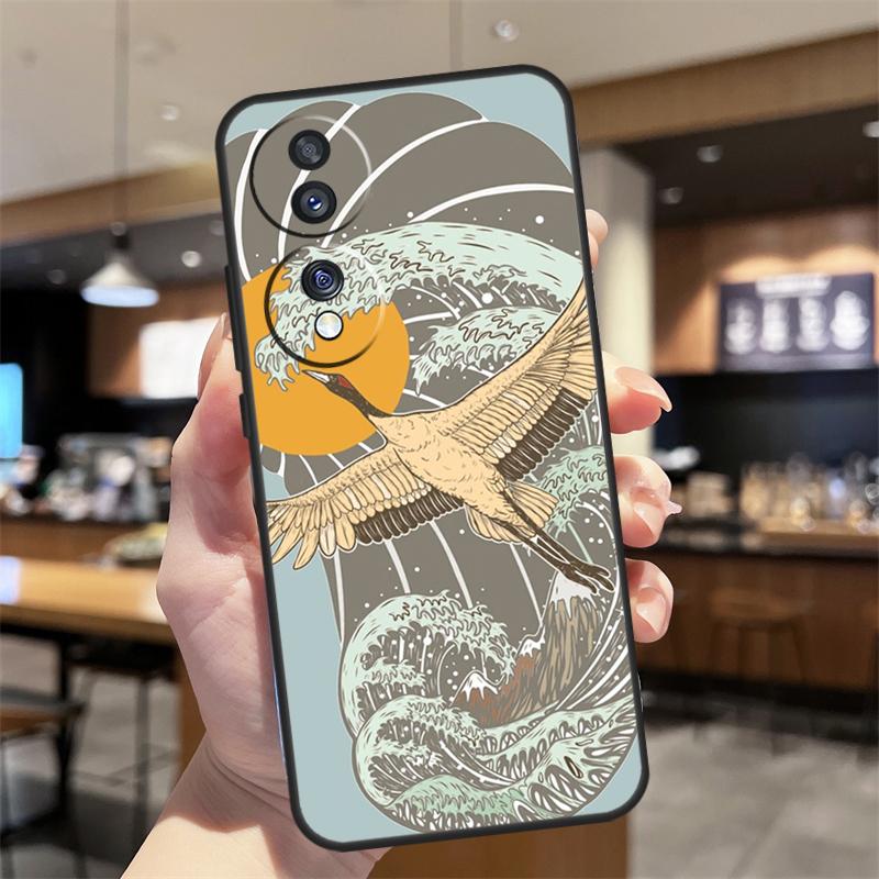 

Art Crane Waves Case For Honor Magic 8 6 7 Pro Honor Win RT X8b X8c X9a X9b X9c X9d 70 90 200 400 Lite Cover Honor Magic8 Lite