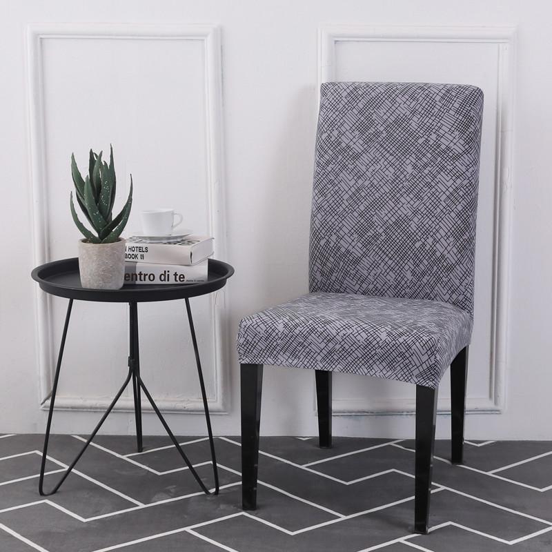 Big Elastic Dinner Chair Cover Stretch Printed Seat Chair Covers Slipcovers For Home Party Dining Room Office El Banquet 1Pc