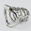 Male Stainless Steel Chastity Cage with Arc-Shaped Rings