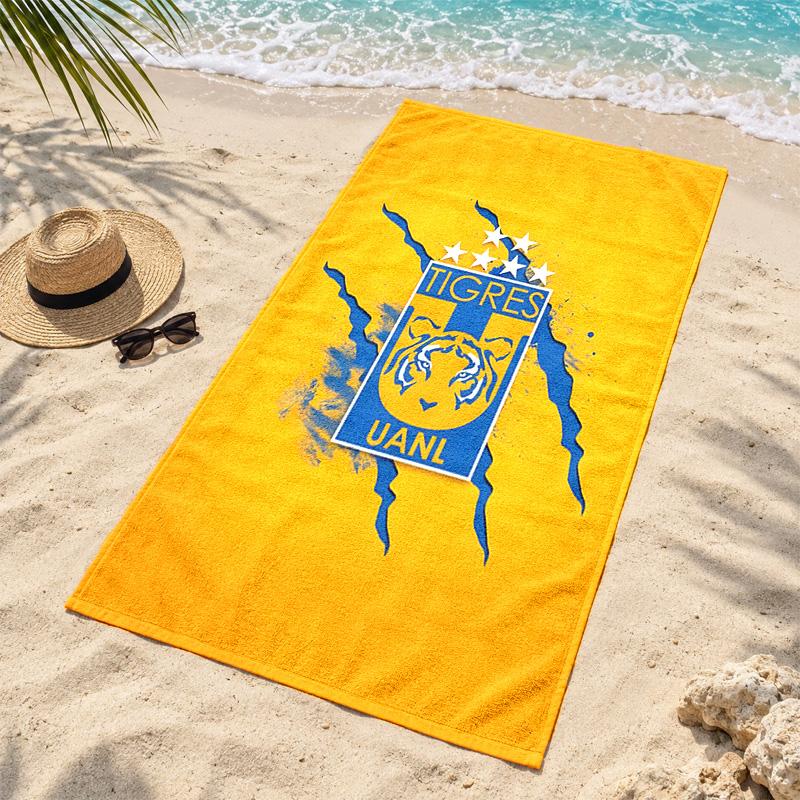 Club Tigres UANL Microfiber Beach Towel Quick Dry Sand Free Lightweight Beach Towels for Travel Swimming Camping