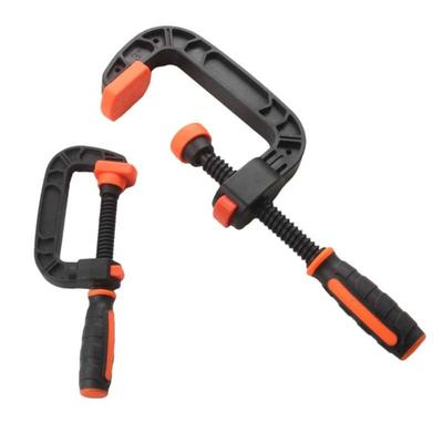 Engineering Plastic Woodworking Clamp Lightweight Design Powerful Clamping Force C-Clamp Quick Release Reinforced Plastic Nylon