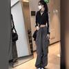 Retro Spicy Girl Hip Hop Wide-Leg Cargo Joggers