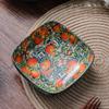 1PC Ceramic Tableware Bohemian Style Retro Home Tableware Creative Dim Sum Plate Fruit Plate Household Goods