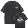 Washed Vintage Bad Omens T-Shirt Fun Moth Pattern T-Shirt Women's Fashion Casual Hip Hop Streetwear T-Shirt Women's