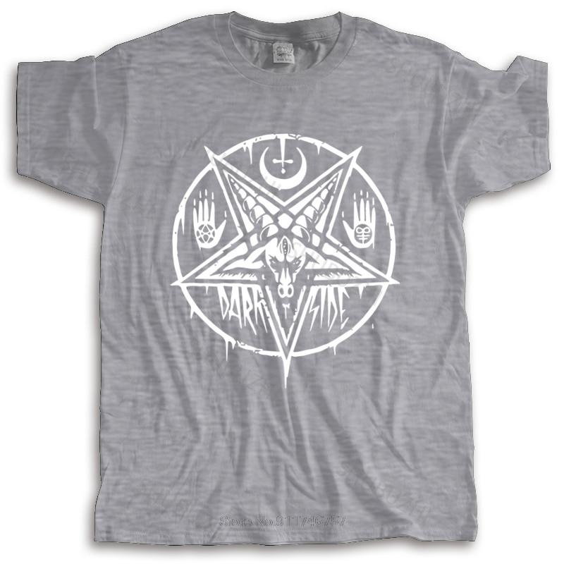 

Tshirt Unisex summer top tees PENTAGRAM BAPHOMET Swedish Music Group A metal nation new fashion teeshirt Unisex tee 4XL
